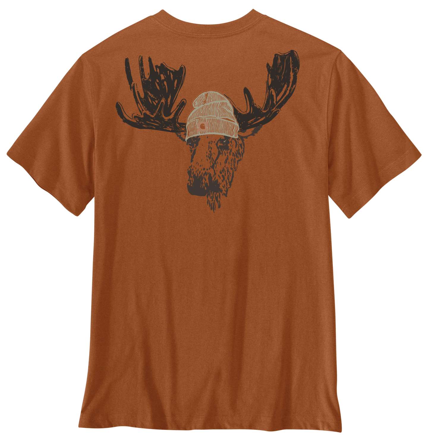 Мужская футболка Carhartt Irvine Relaxed Moose, цвет: Меланжевый — фото 1