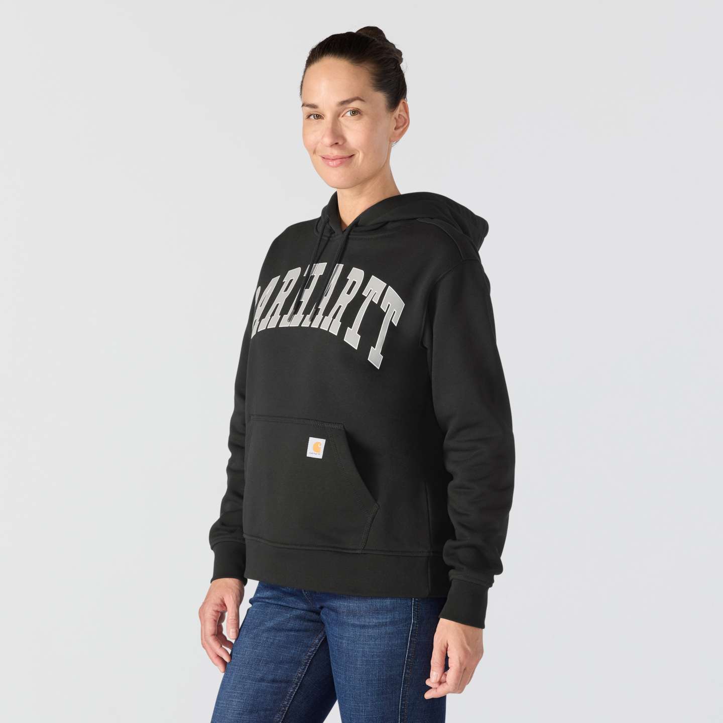 Женская толстовка Carhartt Marquette Varsity, цвет: Чёрный — фото 2