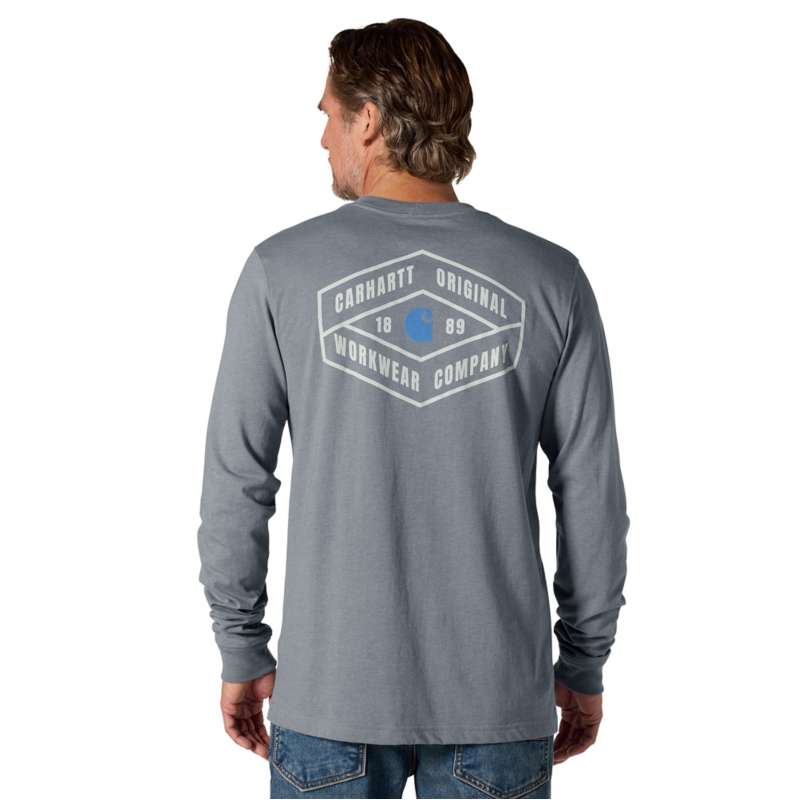 Carhartt  Weather Ash Heather Irvine Relaxed Original LS T-Shirt