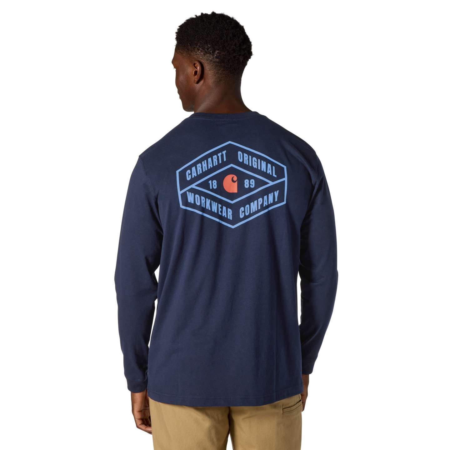 Мужская футболка Carhartt Irvine Relaxed Original, цвет: Тёмно-синий — фото 1