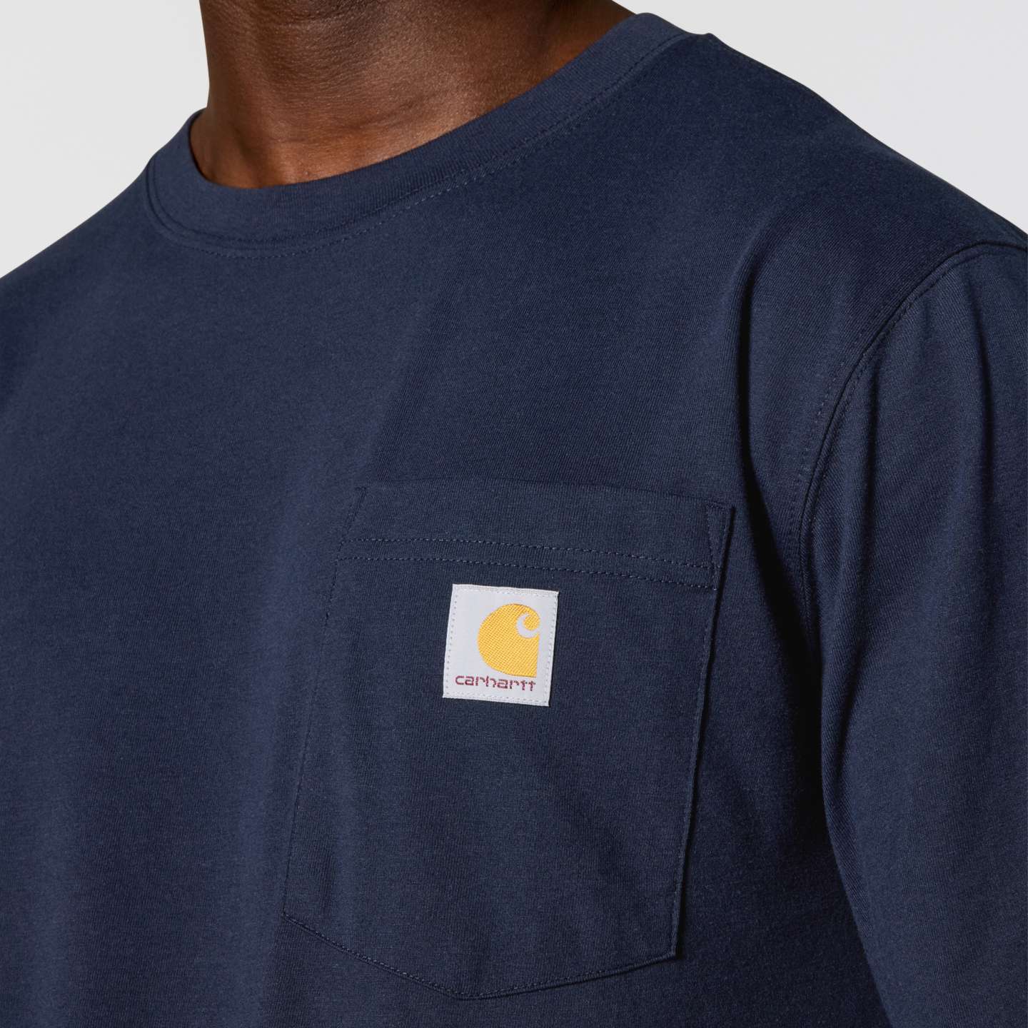 Мужская футболка Carhartt Irvine Relaxed Original, цвет: Тёмно-синий — фото 6