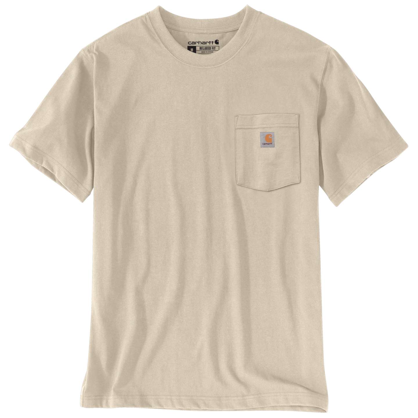 Мужская футболка Carhartt Irvine Relaxed Saw, цвет: Овсяное молоко — фото 2