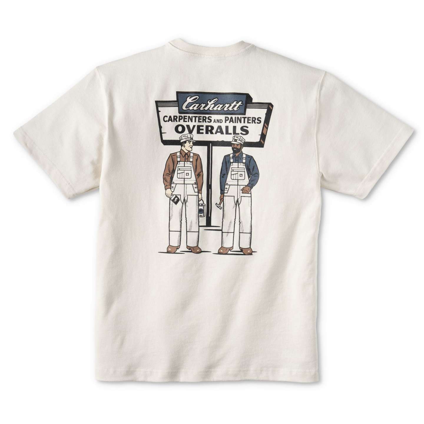 Мужская футболка Carhartt Crafted Series Heavyweight Loose Painter, цвет: Меловой — фото 1