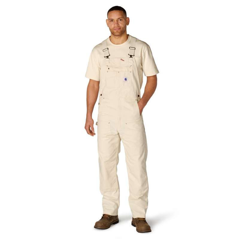 Carhartt  Undyed Ecru Crafted Series Relaxed Fit Drill Painter Bib Overall