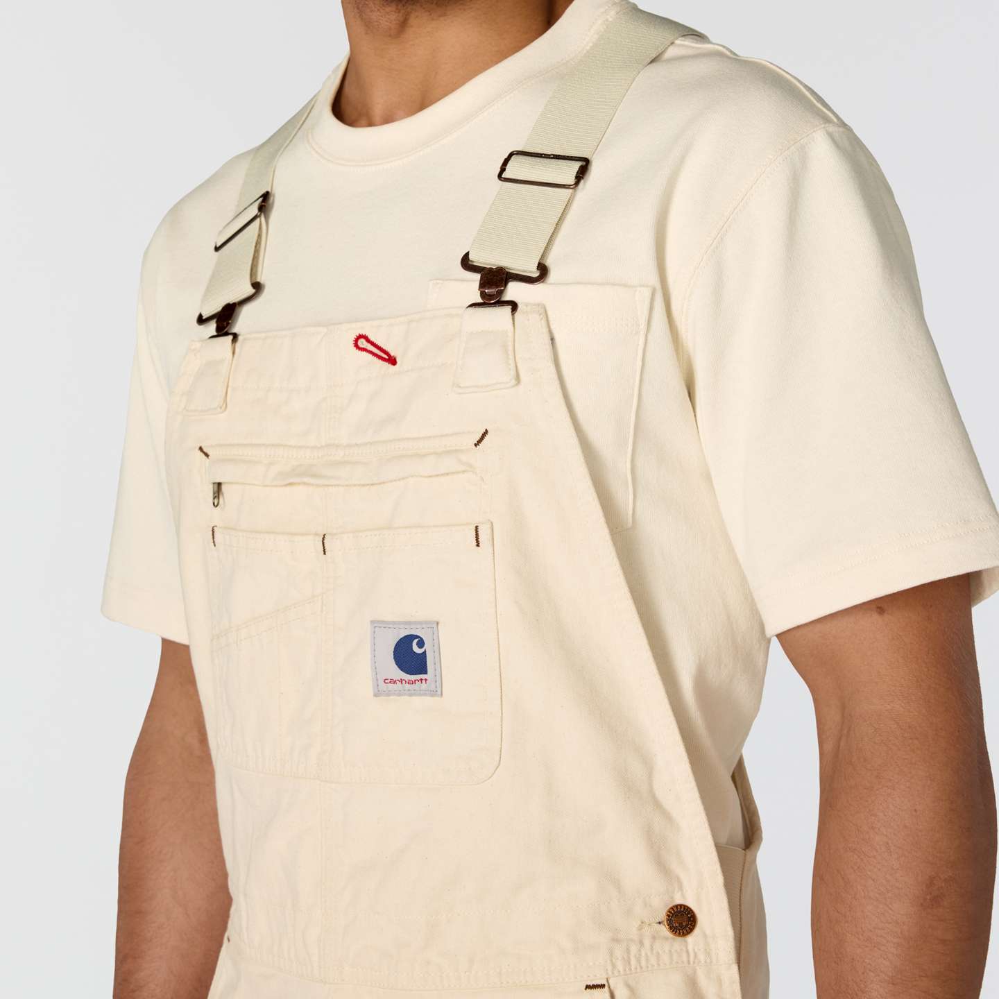 Мужской комбинезон Carhartt Crafted Series Drill Painter, цвет: Экрю — фото 3