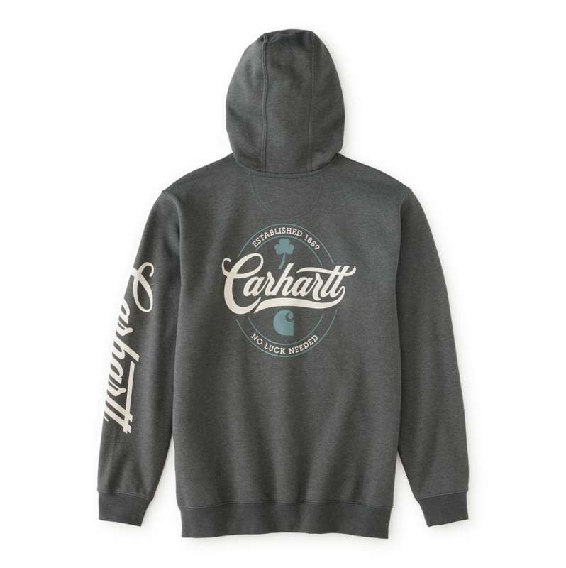 Carhartt  Carbon Heather Marquette Shamrock Script Sweatshirt