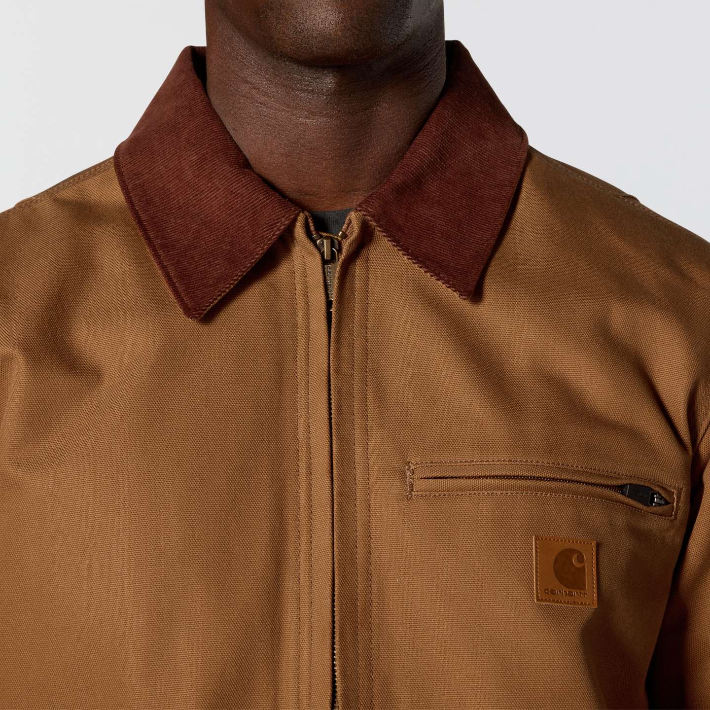 Мужская куртка Carhartt Ford Detroit Jac, цвет: Коричневый — фото 3