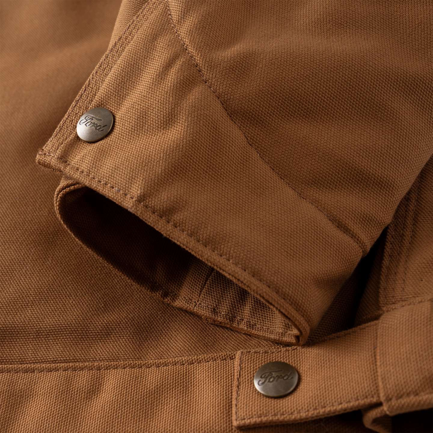 Мужская куртка Carhartt Ford Detroit Jac, цвет: Коричневый — фото 9
