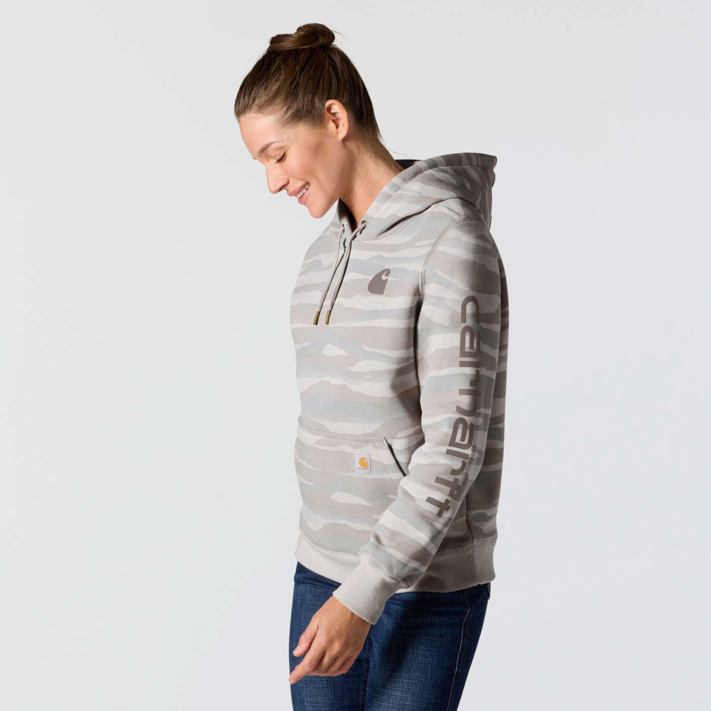 Женская толстовка Carhartt Marquette Landscape Camo, цвет: С принтом — фото 2