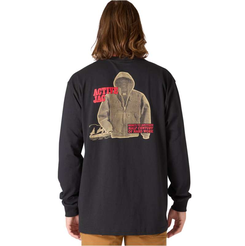 Carhartt  Black Loose Fit Heavyweight Long-Sleeve Active Jac Graphic T-Shirt