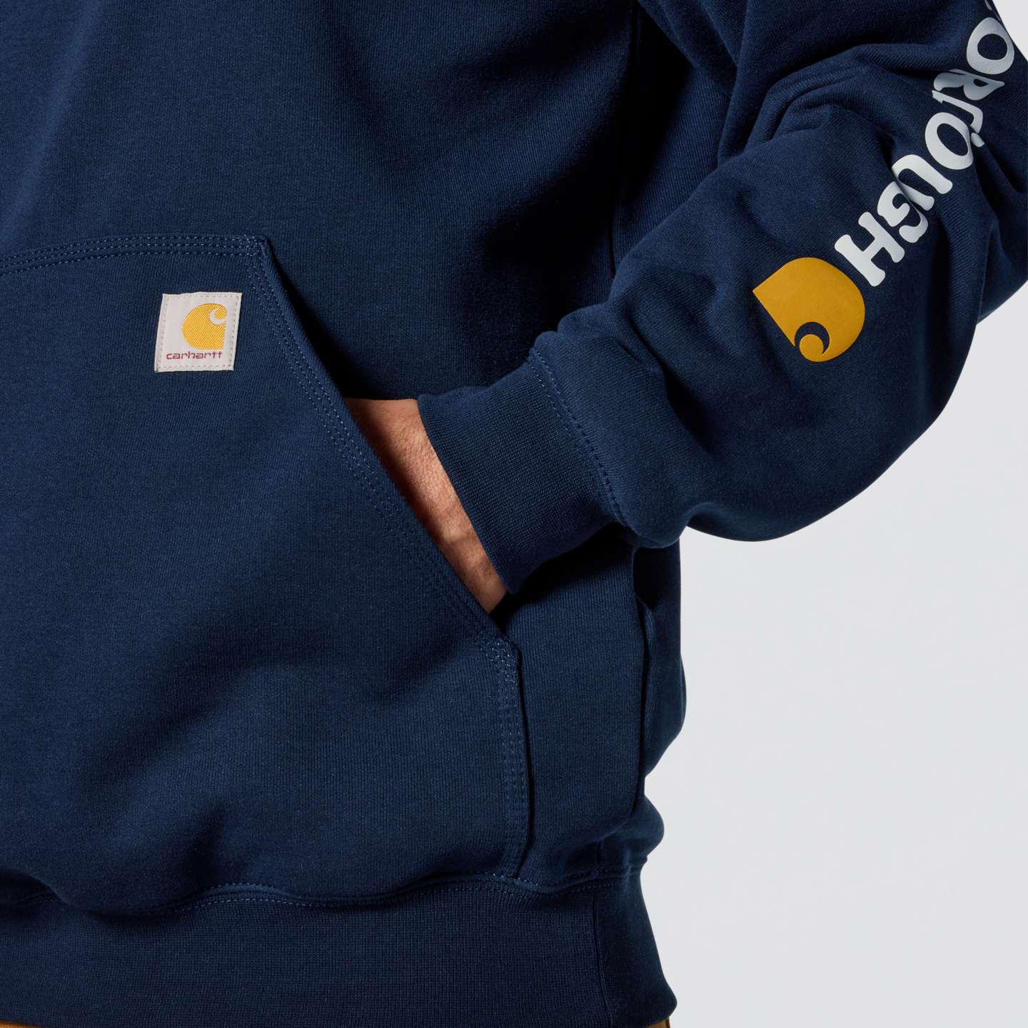 Мужские толстовки Carhartt Marquette Ford, цвет: Тёмно-синий — фото 6