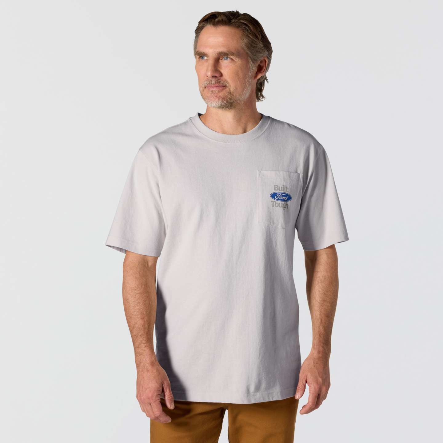 Мужская футболка Carhartt Dearborn Loose Fit Ford Archive Truck, цвет: Malt — фото 2