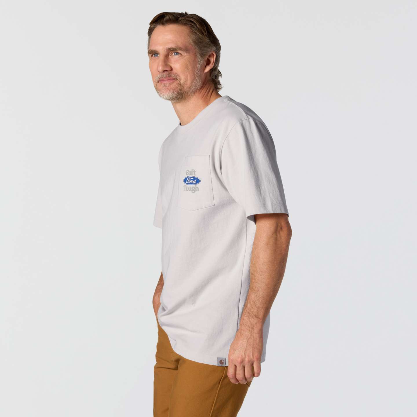 Мужская футболка Carhartt Dearborn Loose Fit Ford Archive Truck, цвет: Malt — фото 5