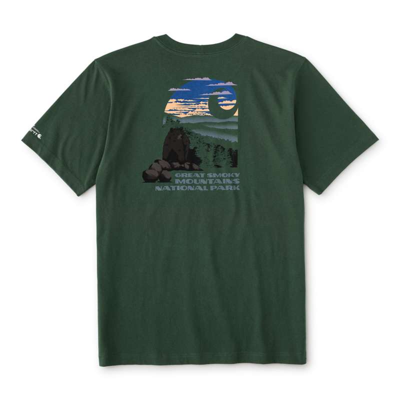 Carhartt  Forestry Green Great Smokey Mountains National Park Graphic T-Shirt