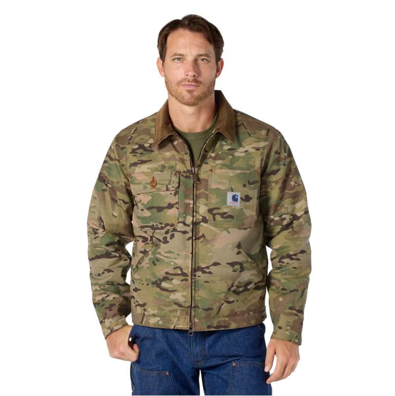 Carhartt  Multicam Green Crafted Series Cordura Sherpa Lined Chore Jacket