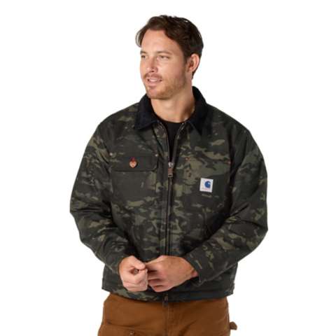 Мужская куртка Carhartt Crafted Series Cordura Sherpa Lined Chore, цвет: Чёрный