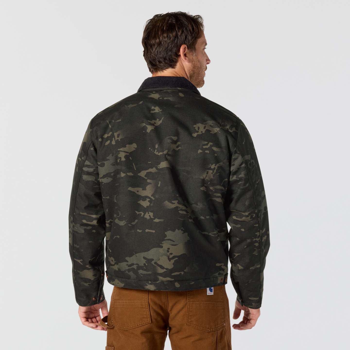 Мужская куртка Carhartt Crafted Series Cordura Sherpa Lined Chore, цвет: Чёрный — фото 2