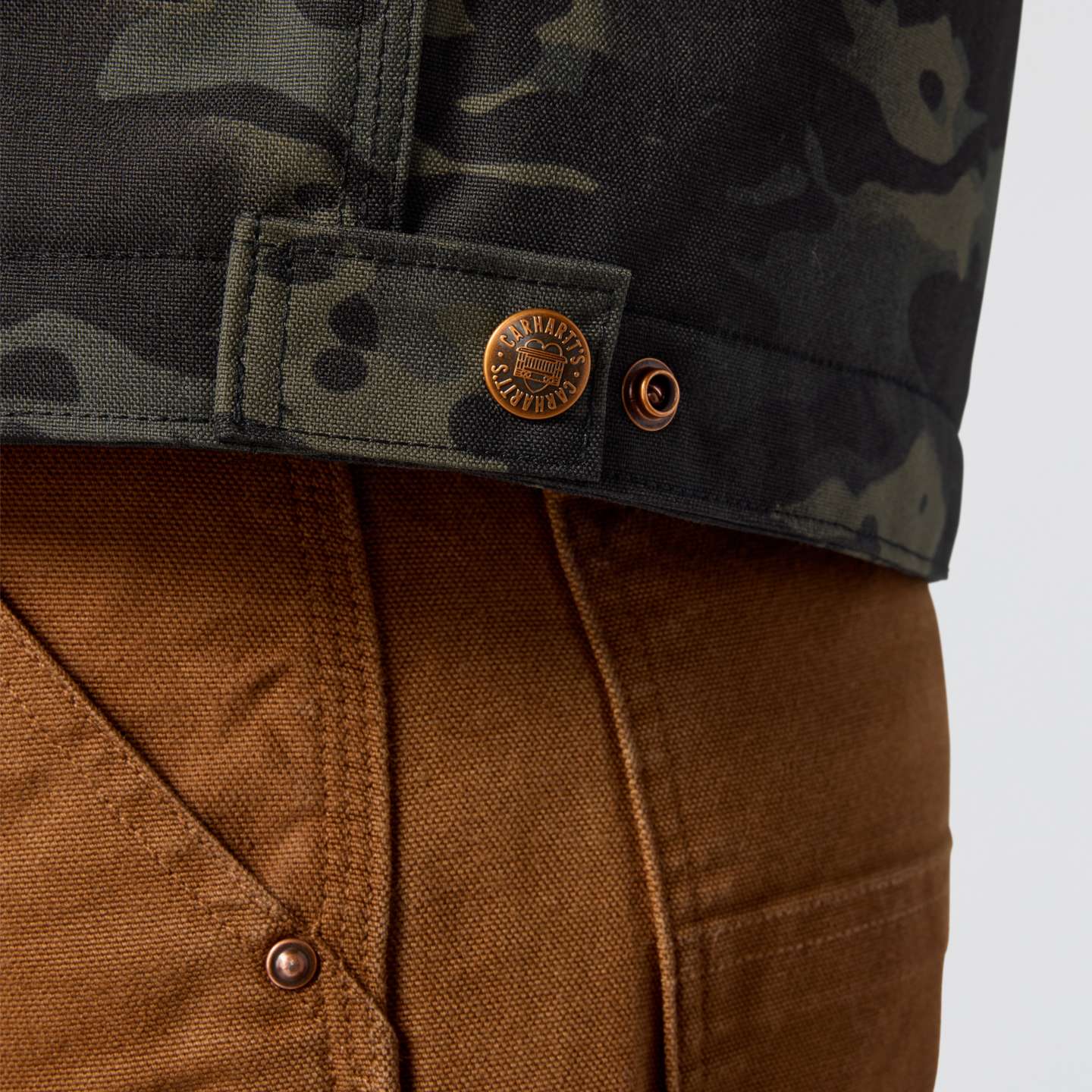 Мужская куртка Carhartt Crafted Series Cordura Sherpa Lined Chore, цвет: Чёрный — фото 8