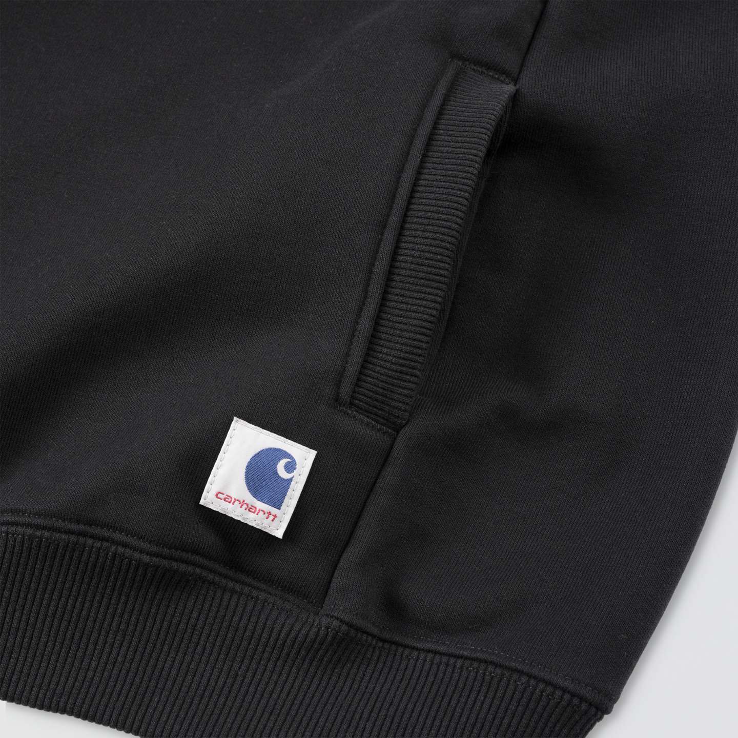 Мужской свитшот Carhartt Crafted Series Heavyweight Fleece Crewneck, цвет: Чёрный — фото 7