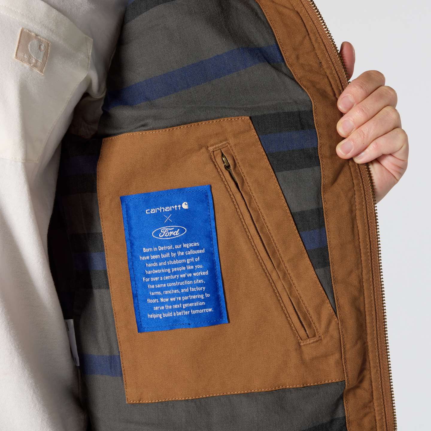 Женская куртка Carhartt Ford Crawford Detroit, цвет: Коричневый — фото 5