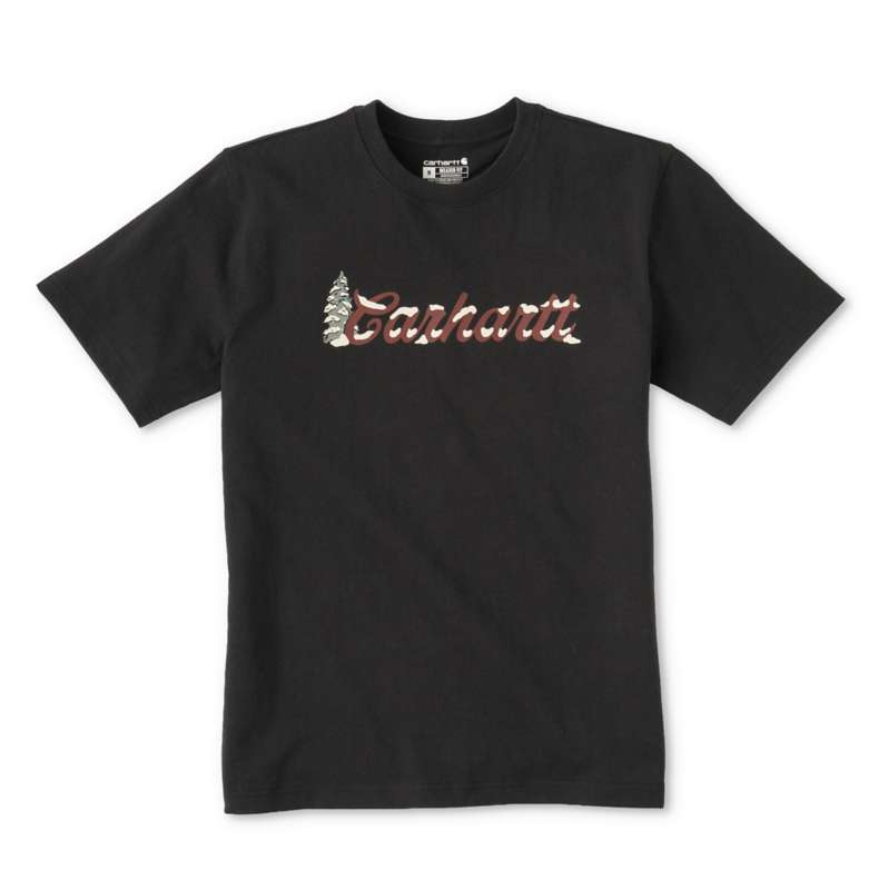 Carhartt  Black Dearborn Relaxed Script T-Shirt