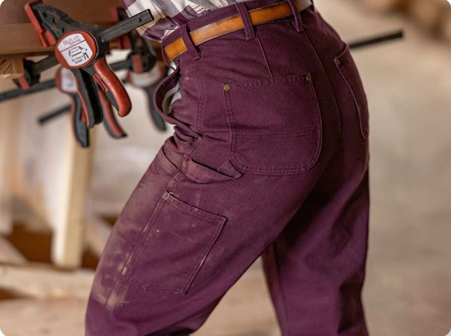 Women's Vintage Fit Double-Front Canvas Pant