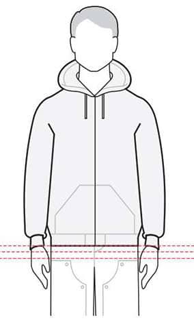 measurements men's jacket