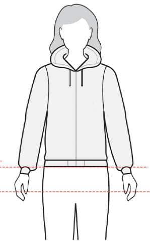 measurements women's jacket
