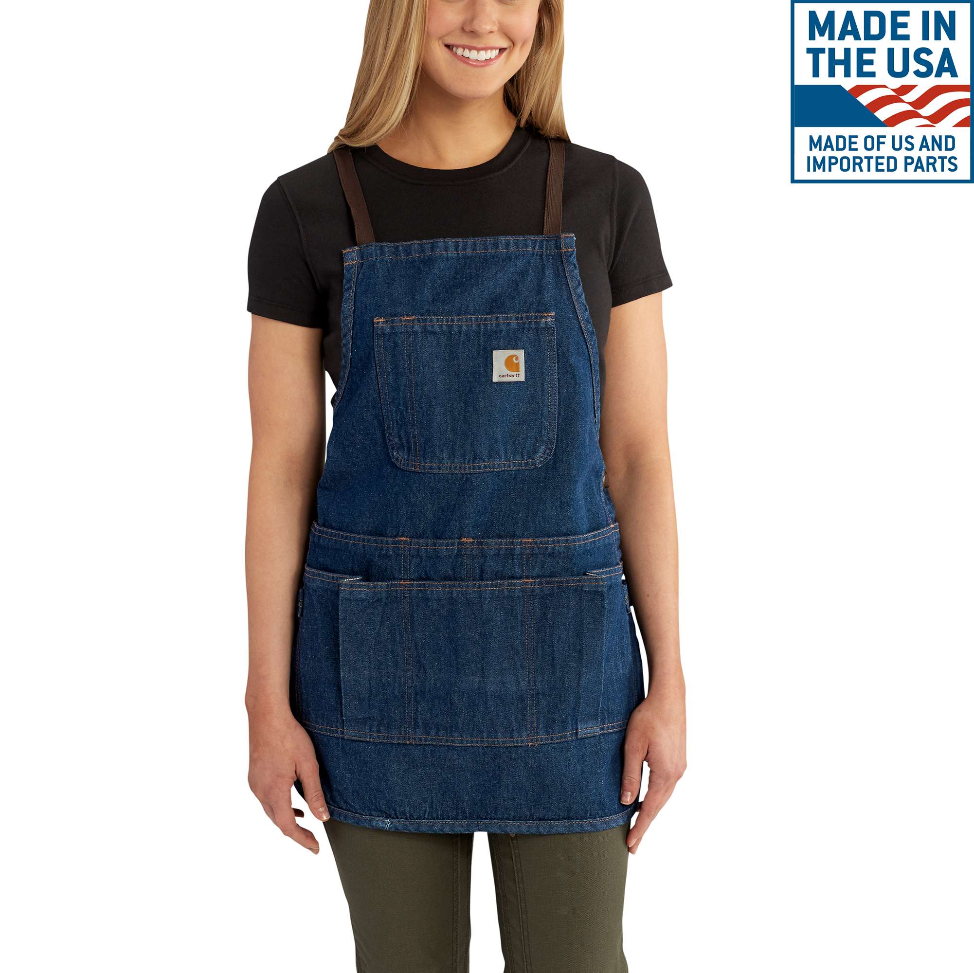 carhartt denim apron