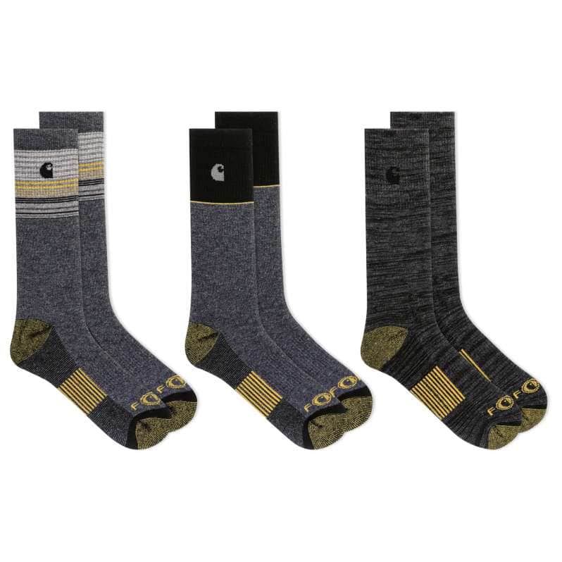 3-Pack Carhartt Men's Force Merino Wool Crew Socks