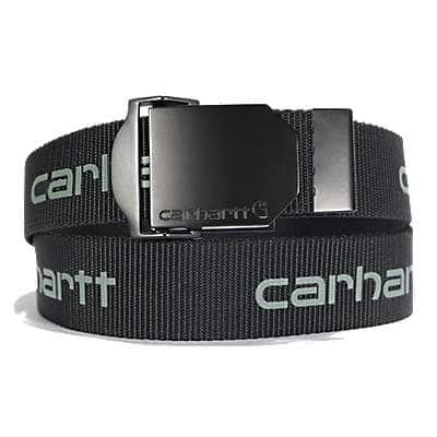 Carhartt Men's Black Signature Webbing Belt