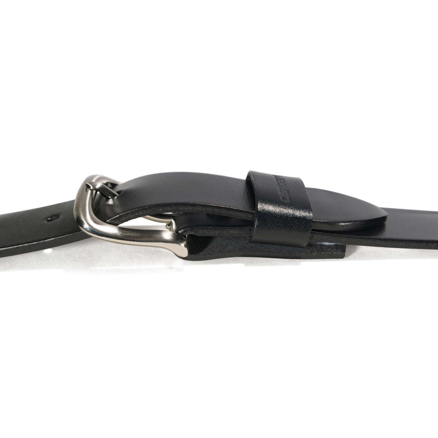 Мужской ремень Carhartt Bridle Leather Classic Buckle Belt, цвет: Чёрный — фото 4