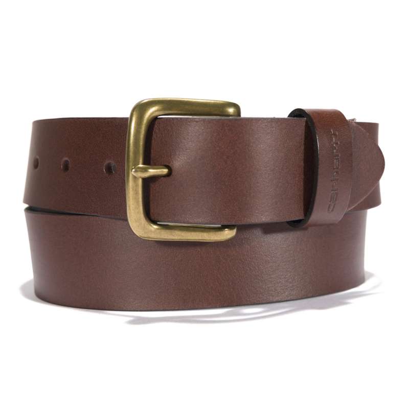 Carhartt  Dark Brown Bridle Leather Classic Buckle Belt