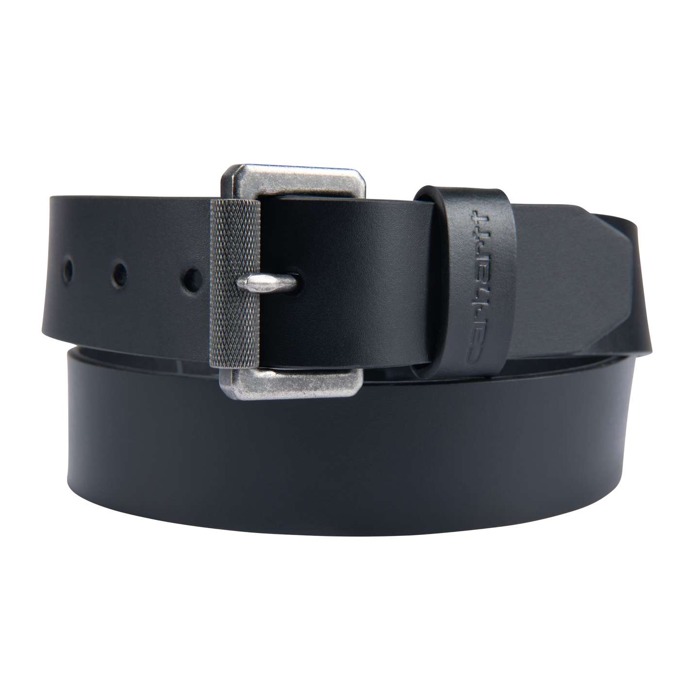 Мужской ремень Carhartt Bridle Leather Roller Buckle Belt, цвет: Чёрный — фото 1
