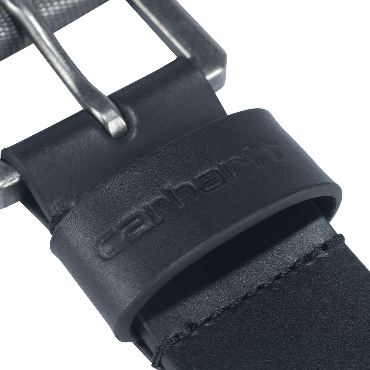 Мужской ремень Carhartt Bridle Leather Roller Buckle Belt, цвет: Чёрный — фото 4