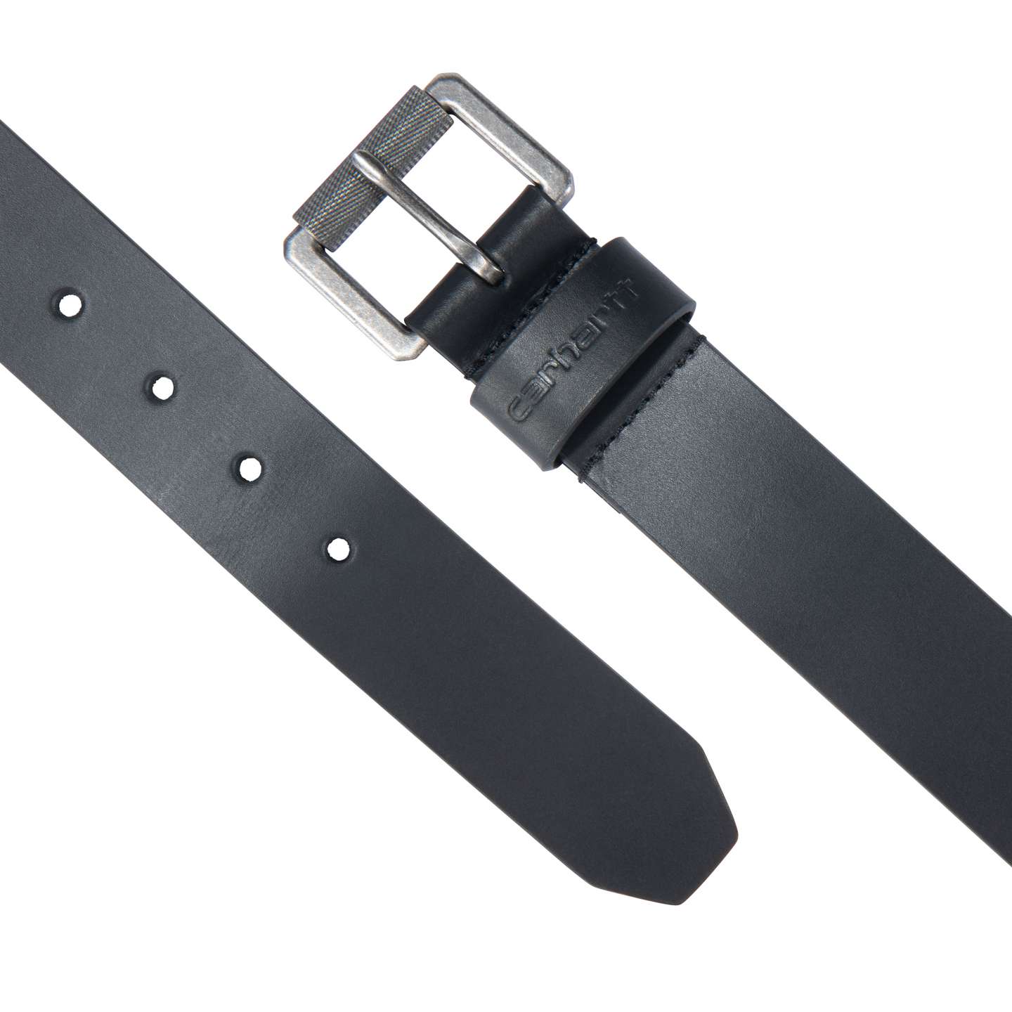 Мужской ремень Carhartt Bridle Leather Roller Buckle Belt, цвет: Чёрный — фото 2