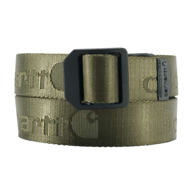 Carhartt  Army Green Nylon Webbing Ladder Lock Belt