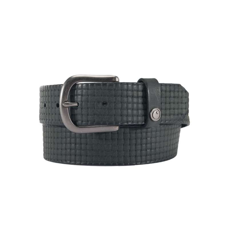 Carhartt  Black Saddle Leather Basketweave Belt