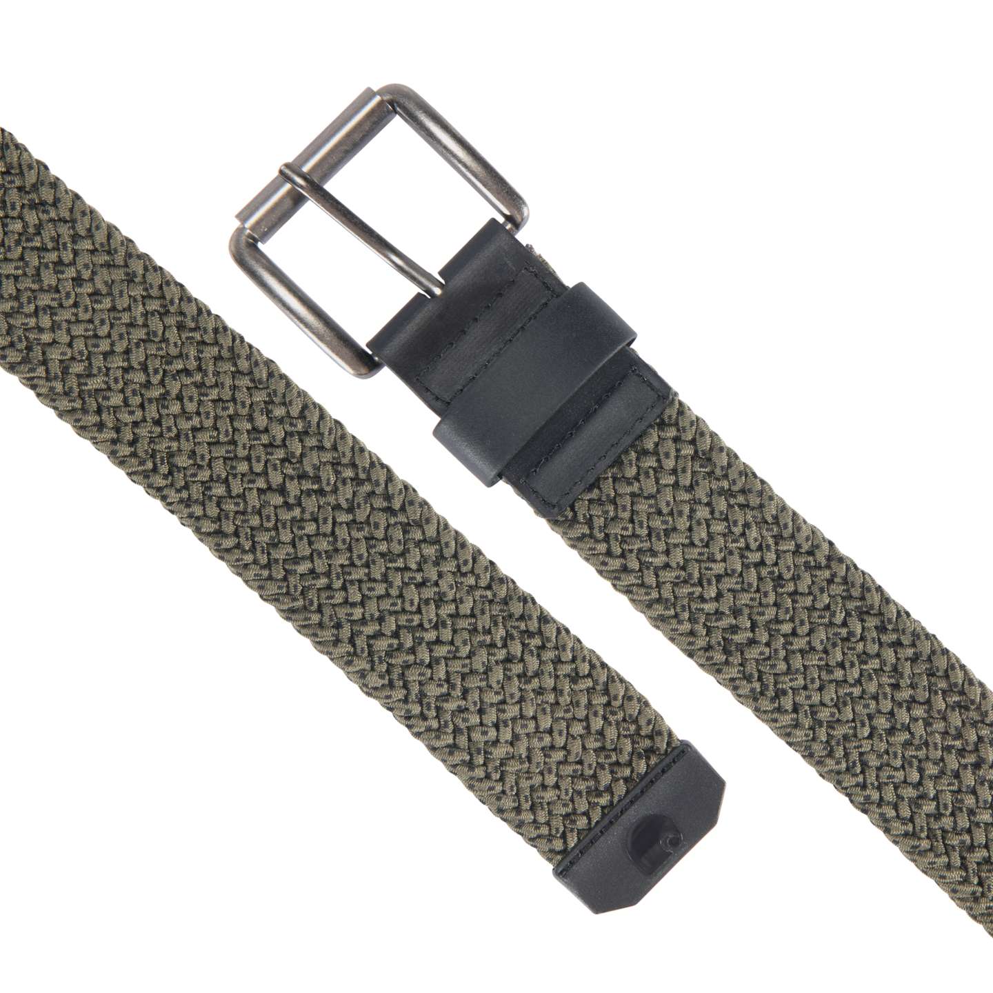 Мужской ремень Carhartt Rugged Flex® Nylon Cord Braided Belt, цвет: Армейский зелёный — фото 2