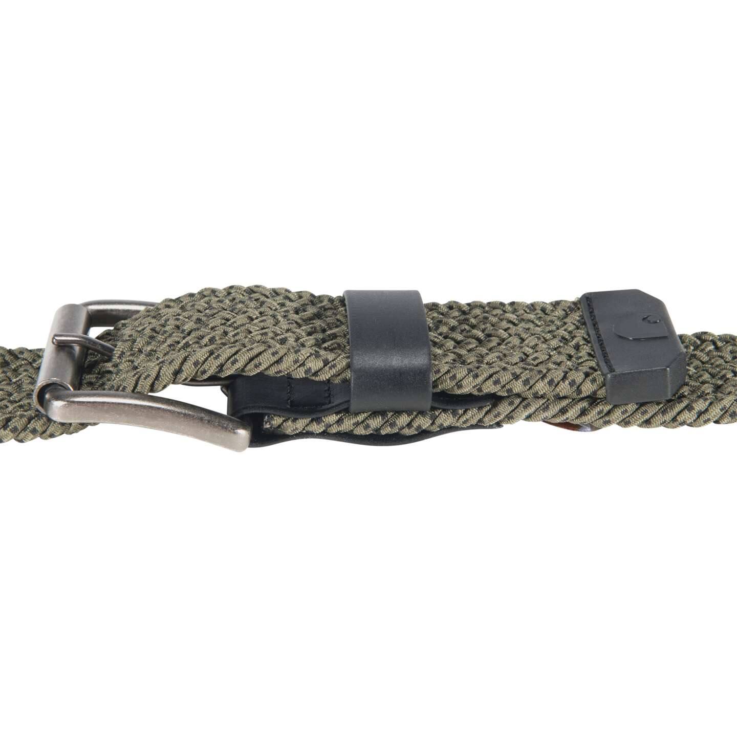 Мужской ремень Carhartt Rugged Flex® Nylon Cord Braided Belt, цвет: Армейский зелёный — фото 5