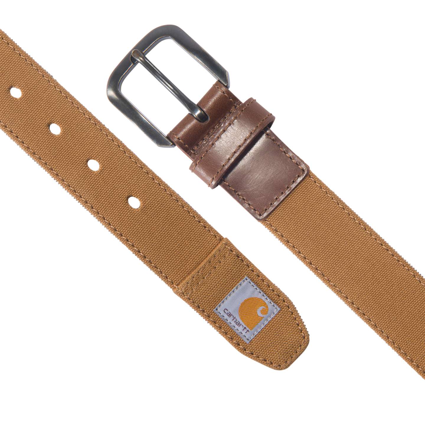 Женский ремень Carhartt Canvas Duck Belt, цвет: Коричневый — фото 2