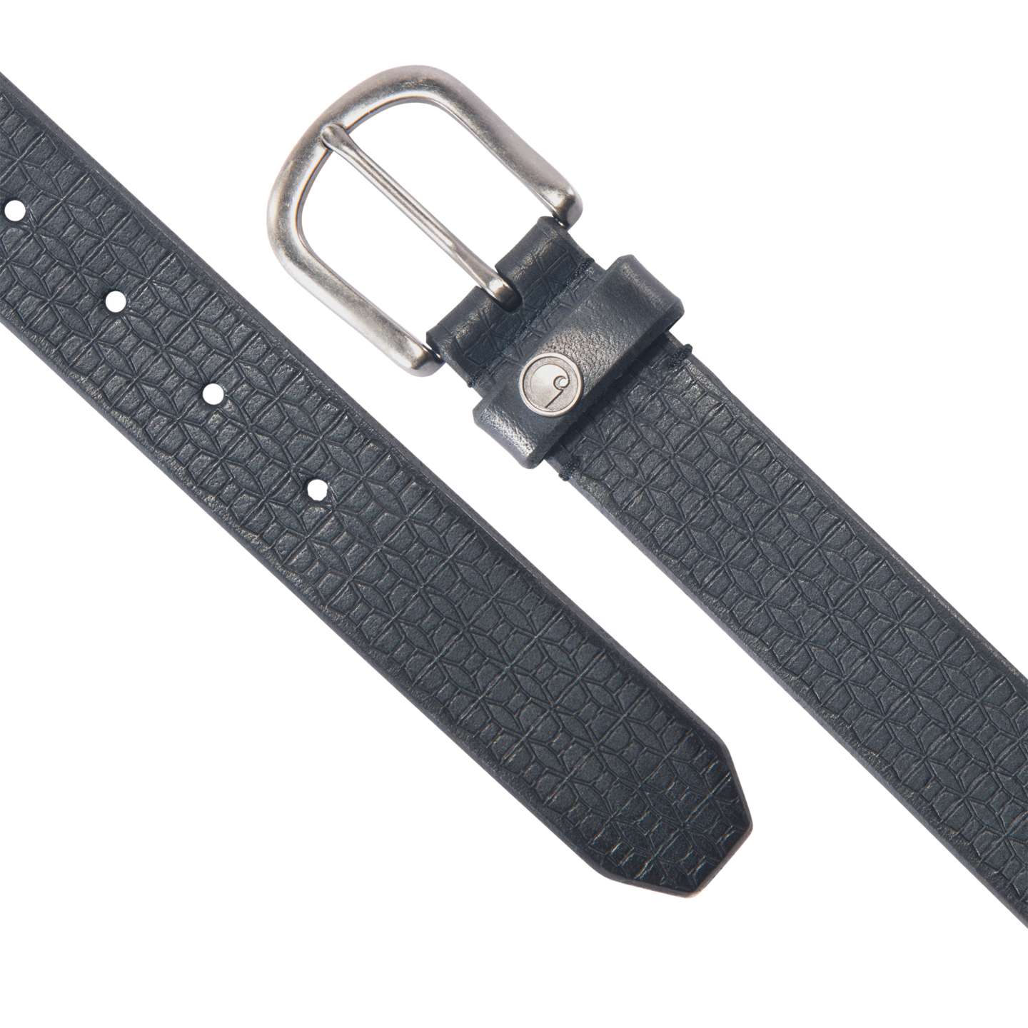 Женский ремень Carhartt Saddle Leather Basketweave Belt, цвет: Чёрный — фото 2