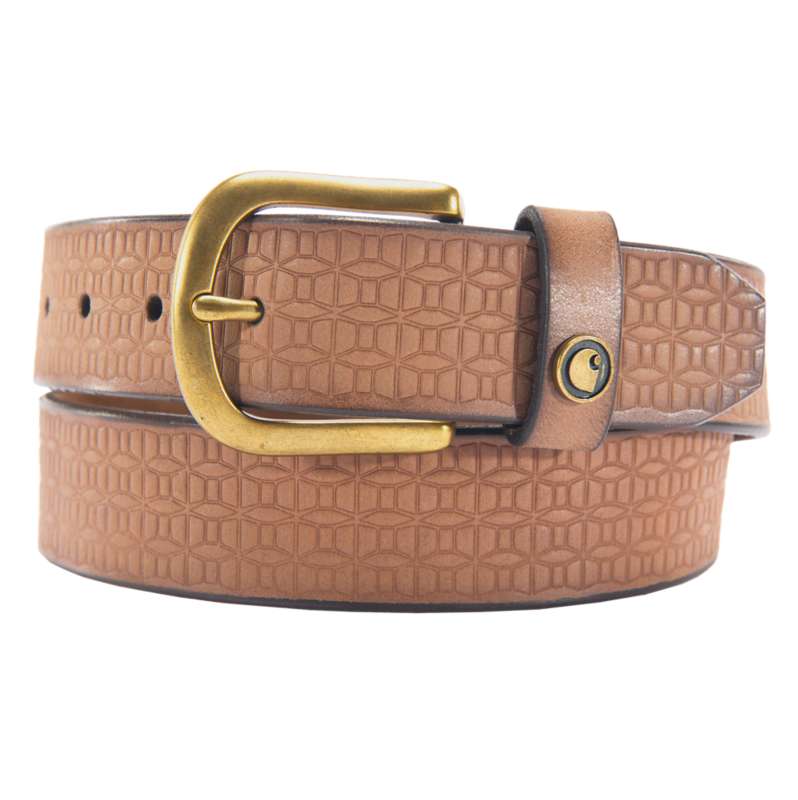 Carhartt  Dark Brown Women's Saddle Leather Basketweave Belt