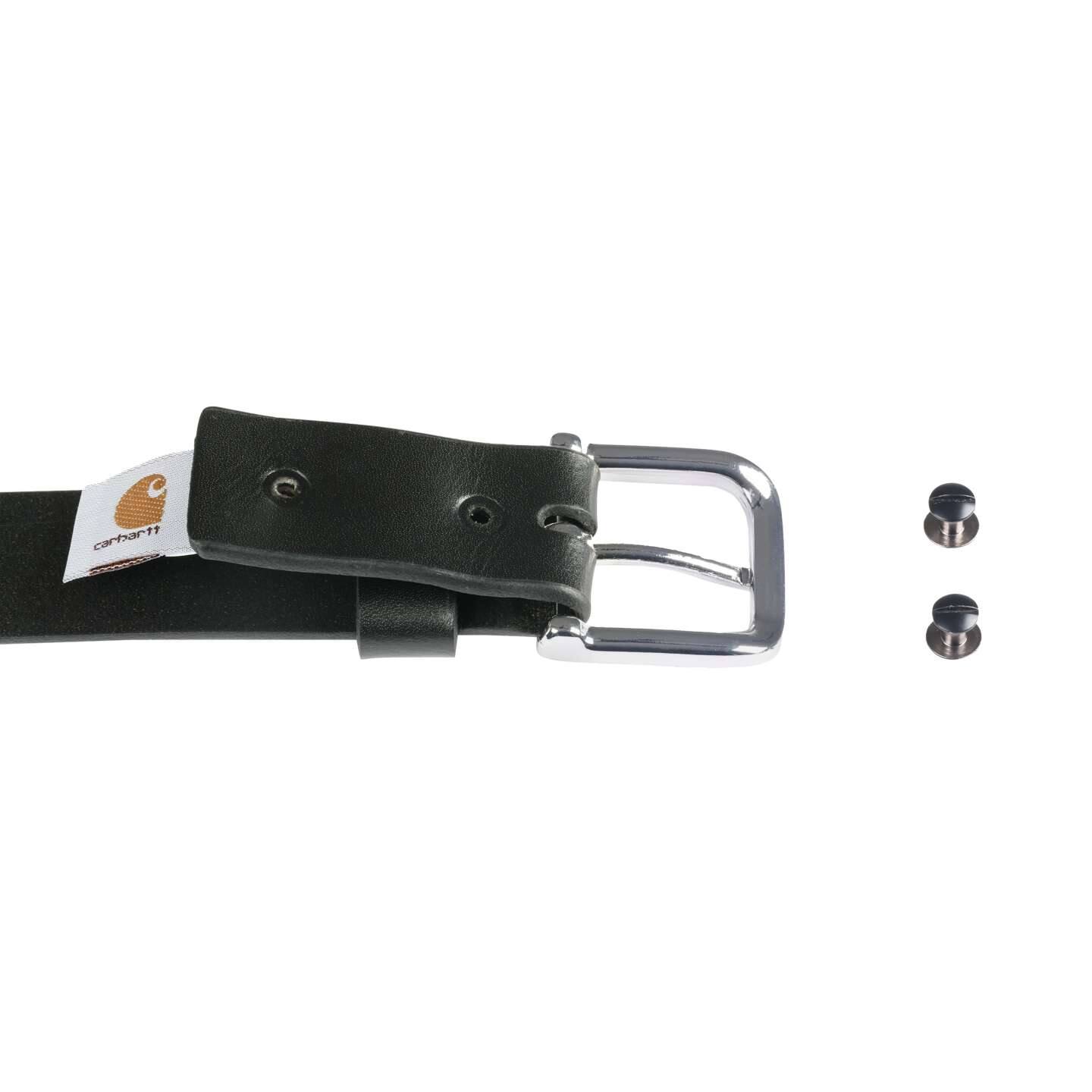 Женский ремень Carhartt Bridle Leather Buckle Belt, цвет: Чёрный — фото 7
