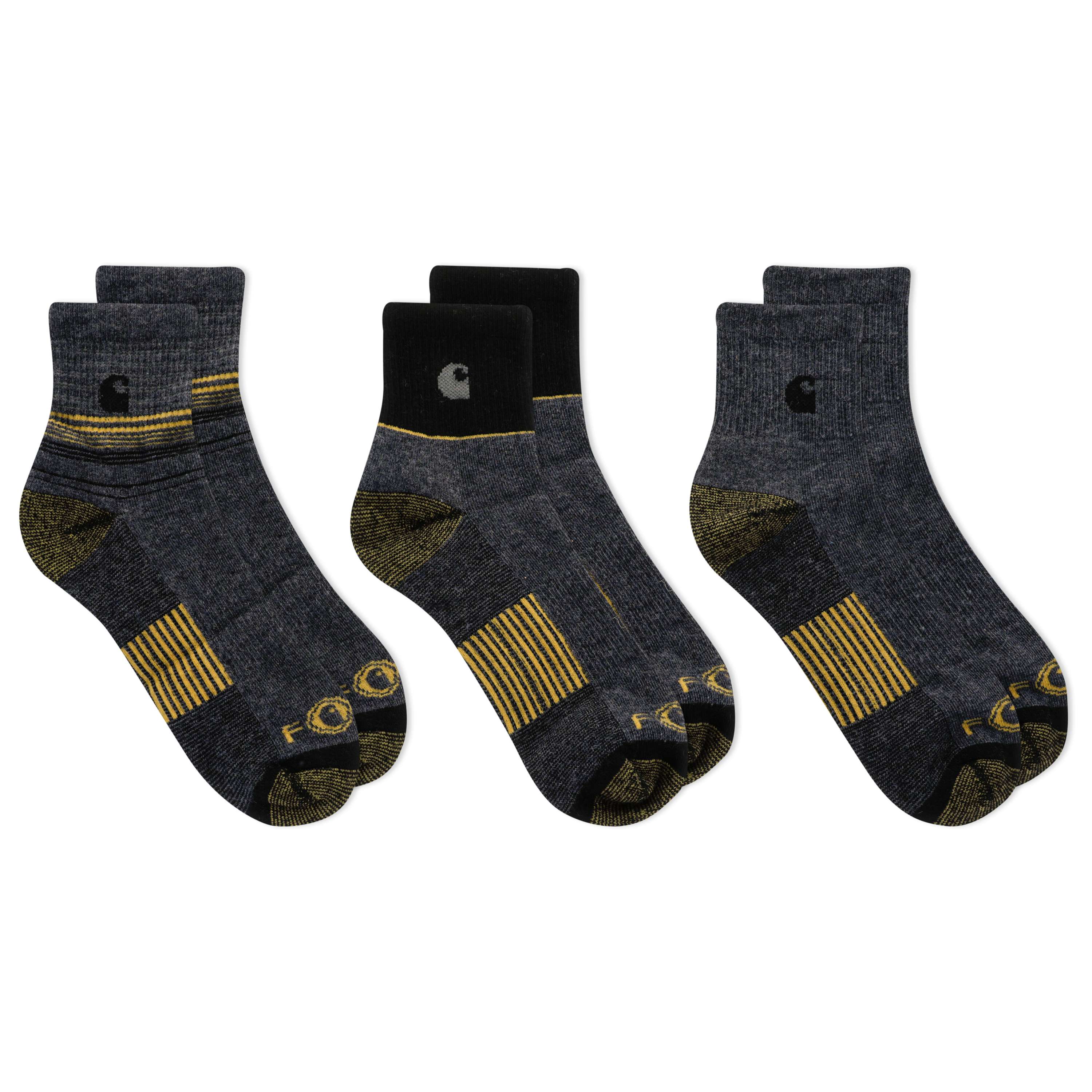 Men's Force® Merino Wool Quarter Sock, 3 Pack A0106 Carhartt