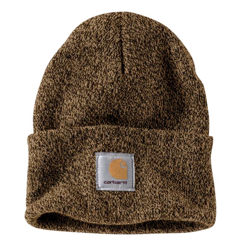 Carhartt  Dark Brown/Sandstone Knit Cuffed Beanie