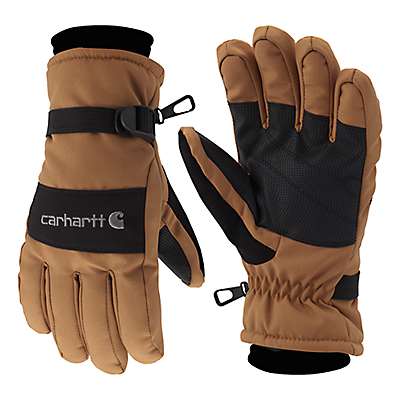 Carhartt Men's BROWN BLACK Waterproof Insulated Glove