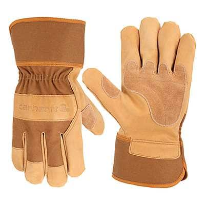 Carhartt Men's Carhartt Brown Safety Cuff Work Glove