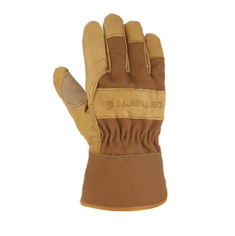 Carhartt  BROWN Grain Leather Safety Cuff Work Glove