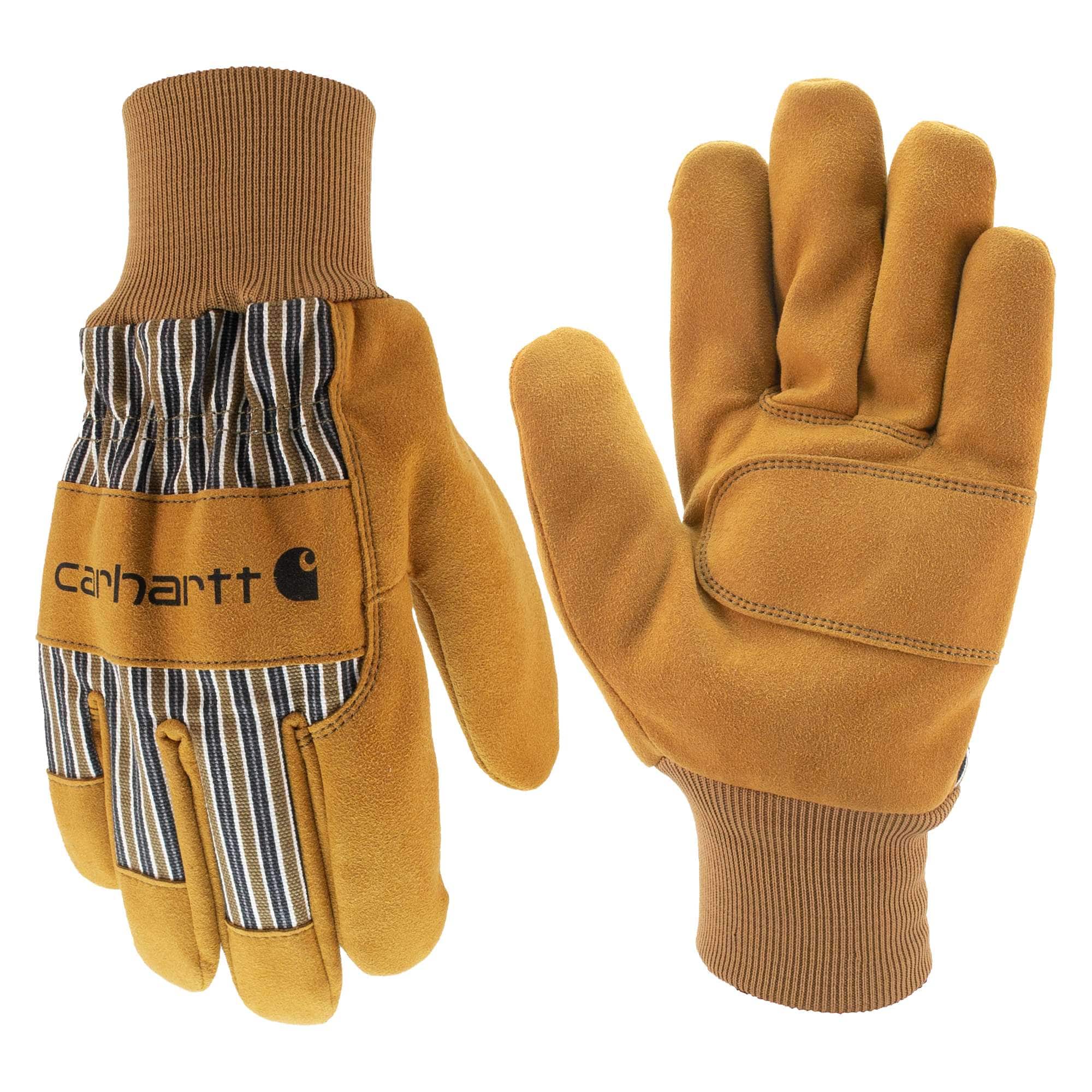 Synthetic Suede Knit Cuff Work Glove